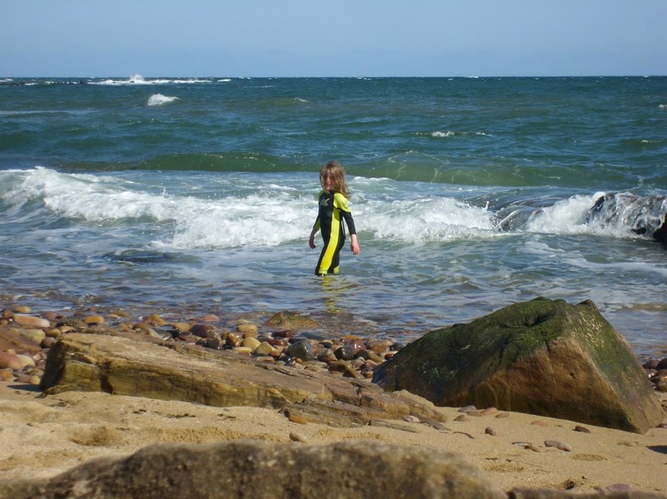 ahc May waves on Roome Bay Beach